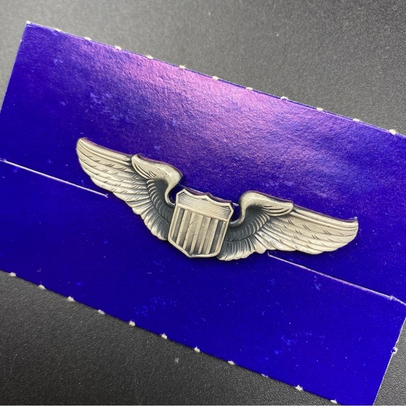 Military Air Force Pin 1/20 S.F. G23 Silver Tone USAF - Picture 4 of 7